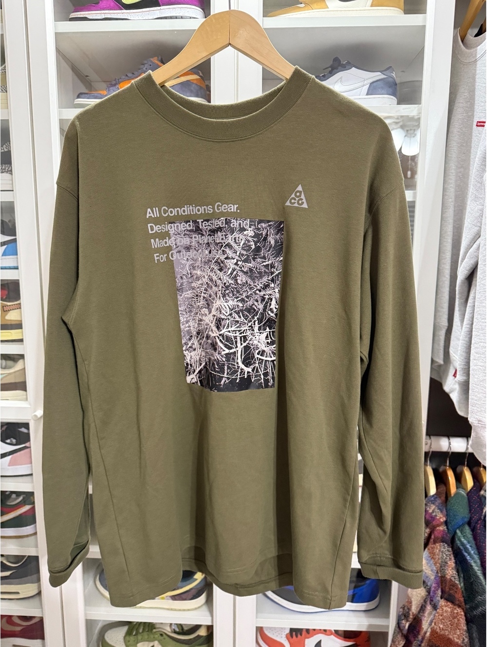 Nike ACG 'Reflective Forest' Men's L/S T-shirt - Olive